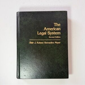 The American Legal System Second Edition - Dark Green Hardcover